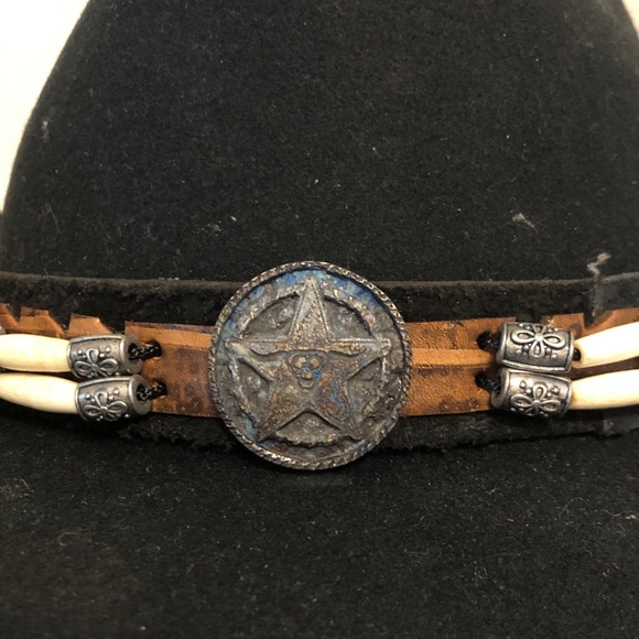 Bullhide Skynard Black Wool Felt Cowboy Hat Adult Unisex Large - Picture 2 of 10